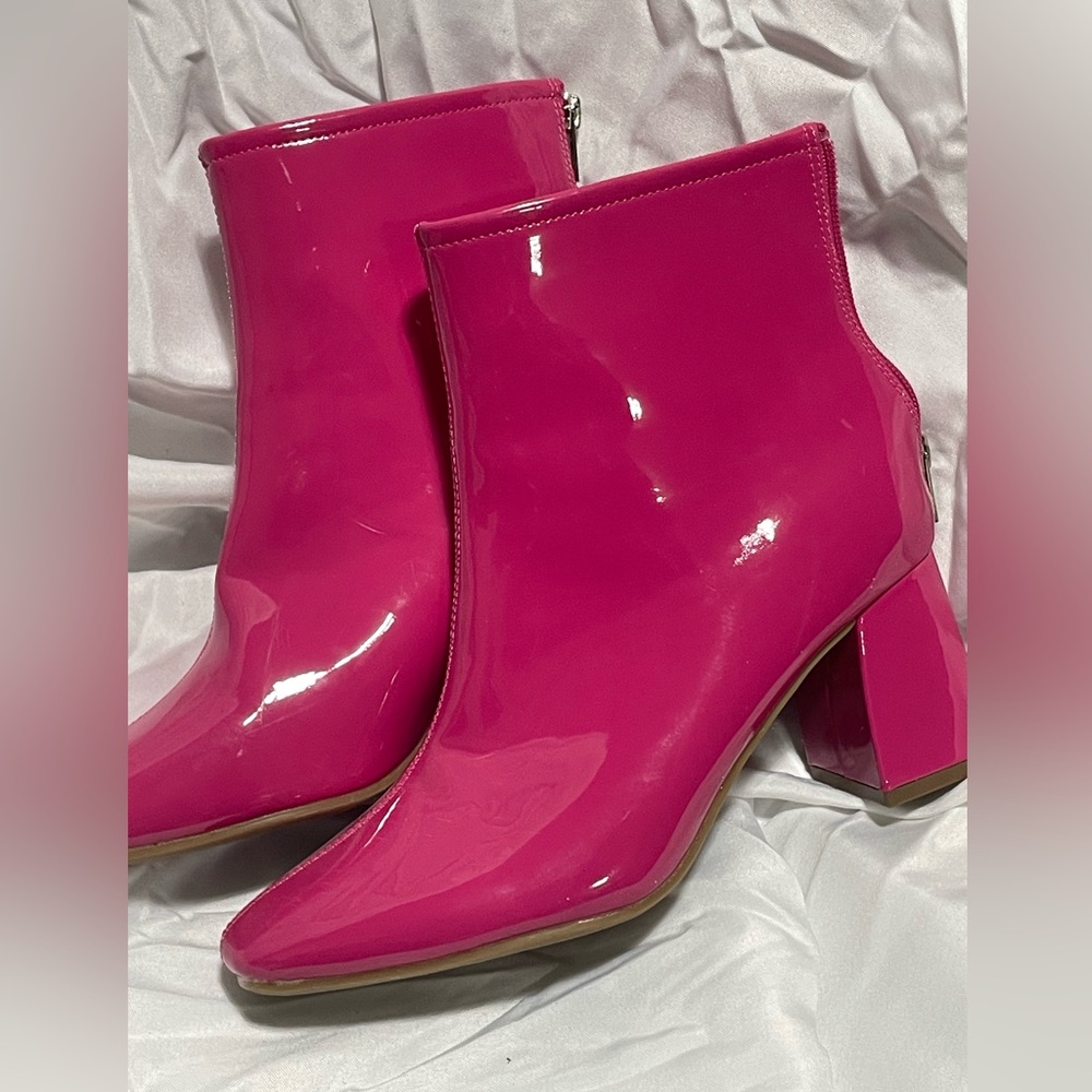 Shein Hot Pink heeled boots Size 9 - Picture 7 of 9